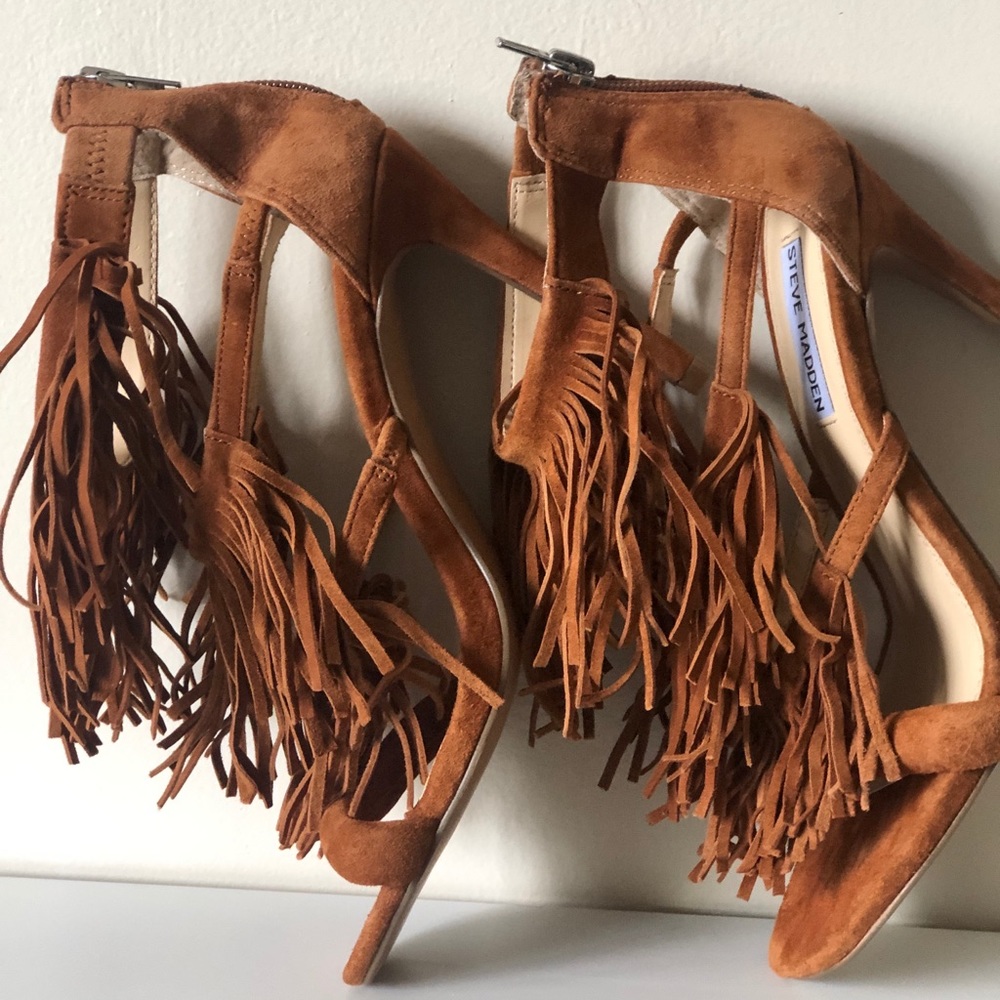 Steve Madden Fringly Sexy Heels Sz 7.5